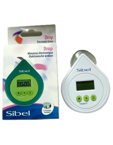 Sibel Sibel Drop Digitaal Klokje Wit Sibel Sibel Drop Digitaal Klokje Wit