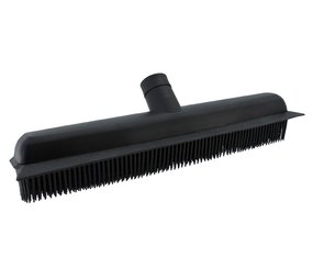 Comair Comair gummiborstel met trekker voor bezemsteel zwart 32 cm Comair Comair gummiborstel met trekker voor bezemsteel zwart 32 cm