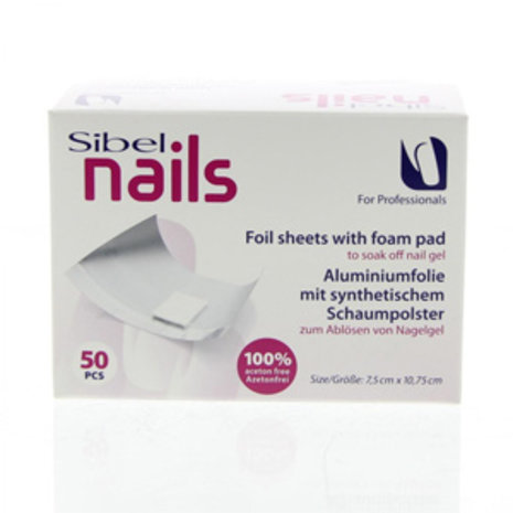 Sibel Sibel Aluminiumfolievellen Met Synthetisch Sponsje 50St