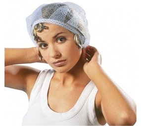 Sibel Sibel Nachtmuts met Treklint Lichtblauw