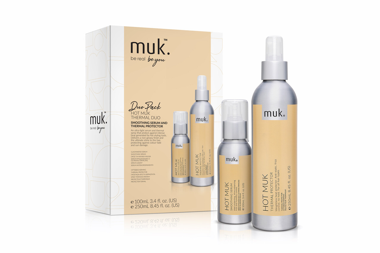 muk Haircare Hot muk Duo Pack Thermal Protector 250 ml & Serum 100 ml muk Haircare Hot muk Duo Pack Thermal Protector 250 ml & Serum 100 ml
