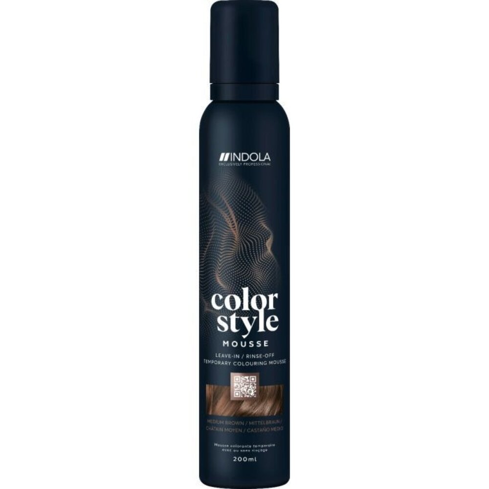 Indola Color Style Mousse Midden Bruin 200ml