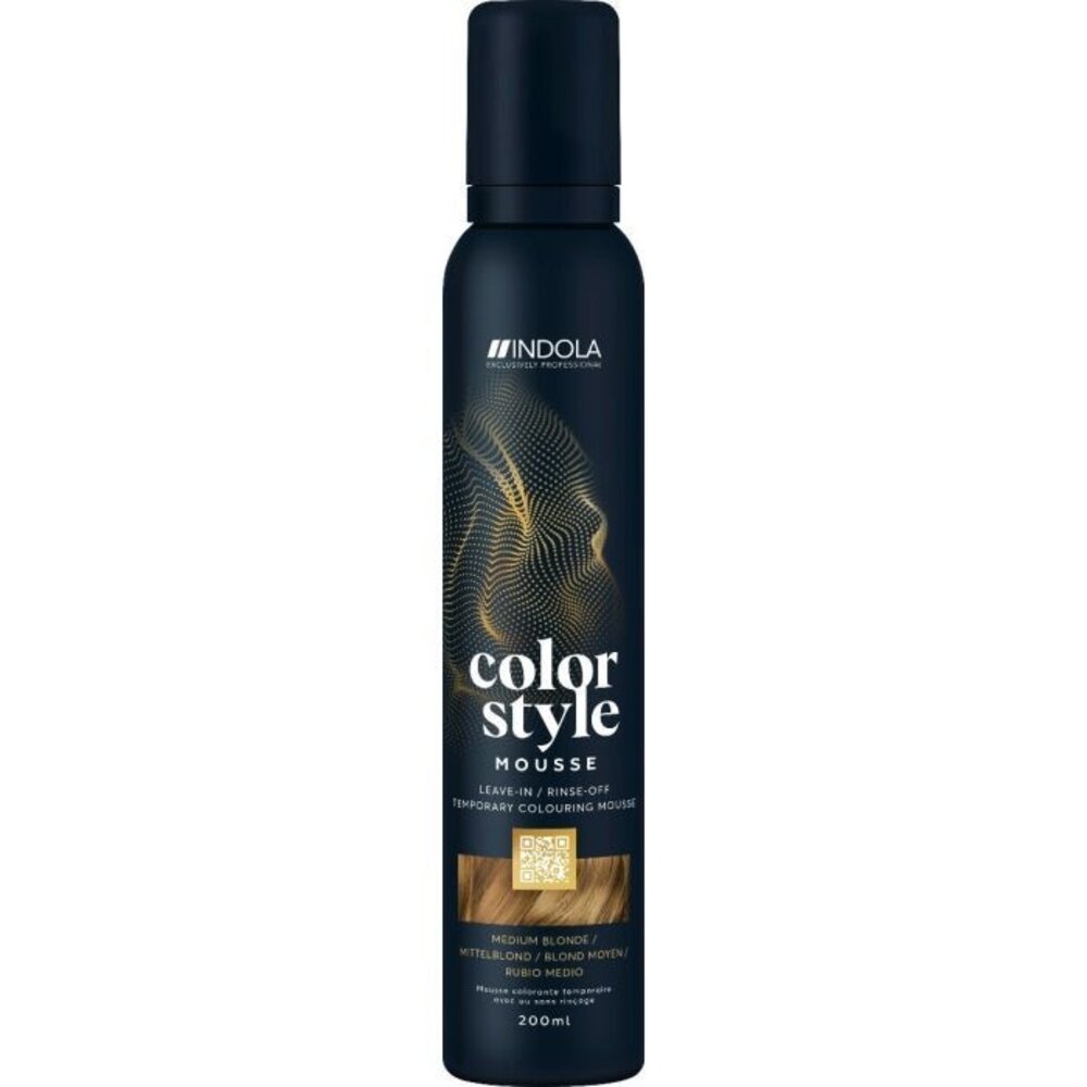 Indola Color Style Mousse Midden Blond 200ml