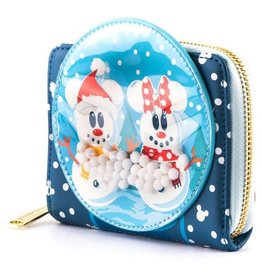 Loungefly Wallet Disney Snowman Mickey and Minnie