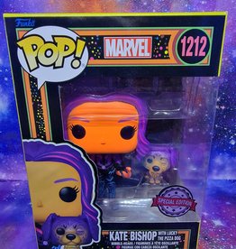 Funko Pop! Marvel Black Light - Kate Bishop with Lucky Special Edition