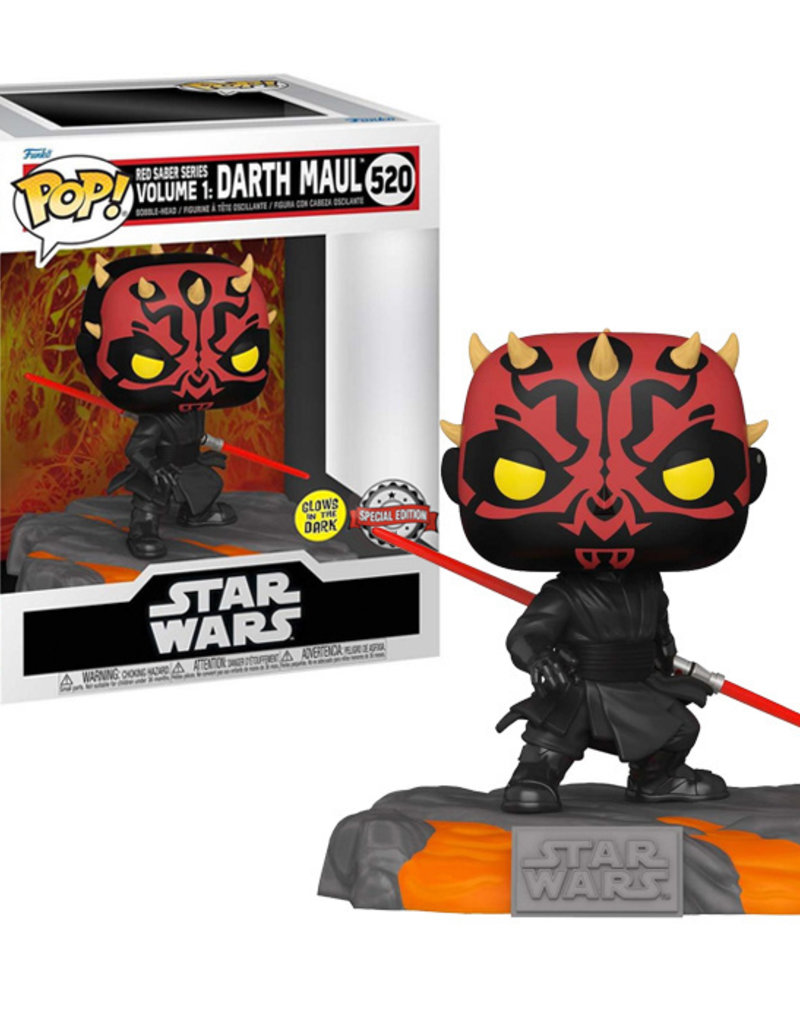 Funko Pop! Star Wars Red Saber Series Volume 1 - Darth Maul Glows In The Dark Special Edition