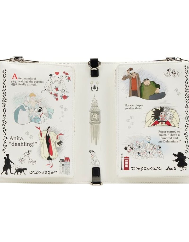 Loungefly Disney 101 Dalmatiërs Book Convertibele Crossbody