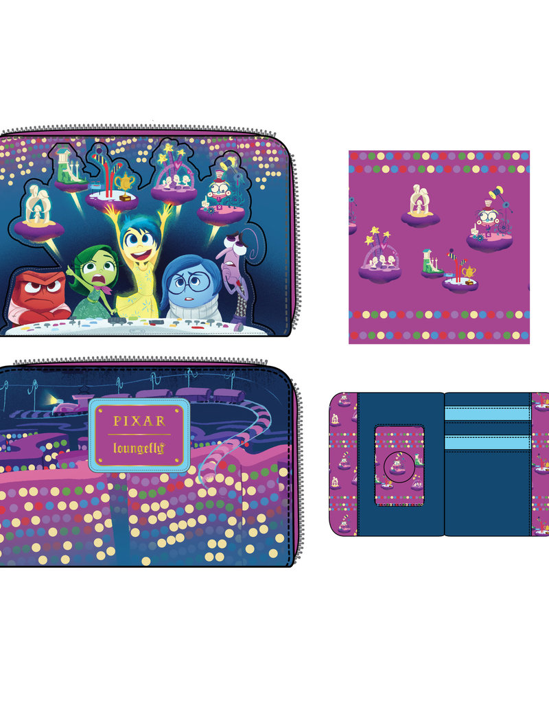 Loungefly Pixar - Inside Out Wallet - Glows in the Dark