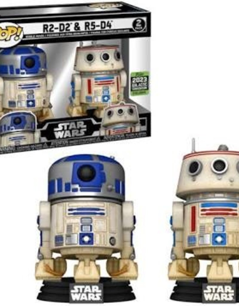 Funko Pop! Star Wars - R2-D2 and R5-D4  - Galactic Convention 2023 Exclusive