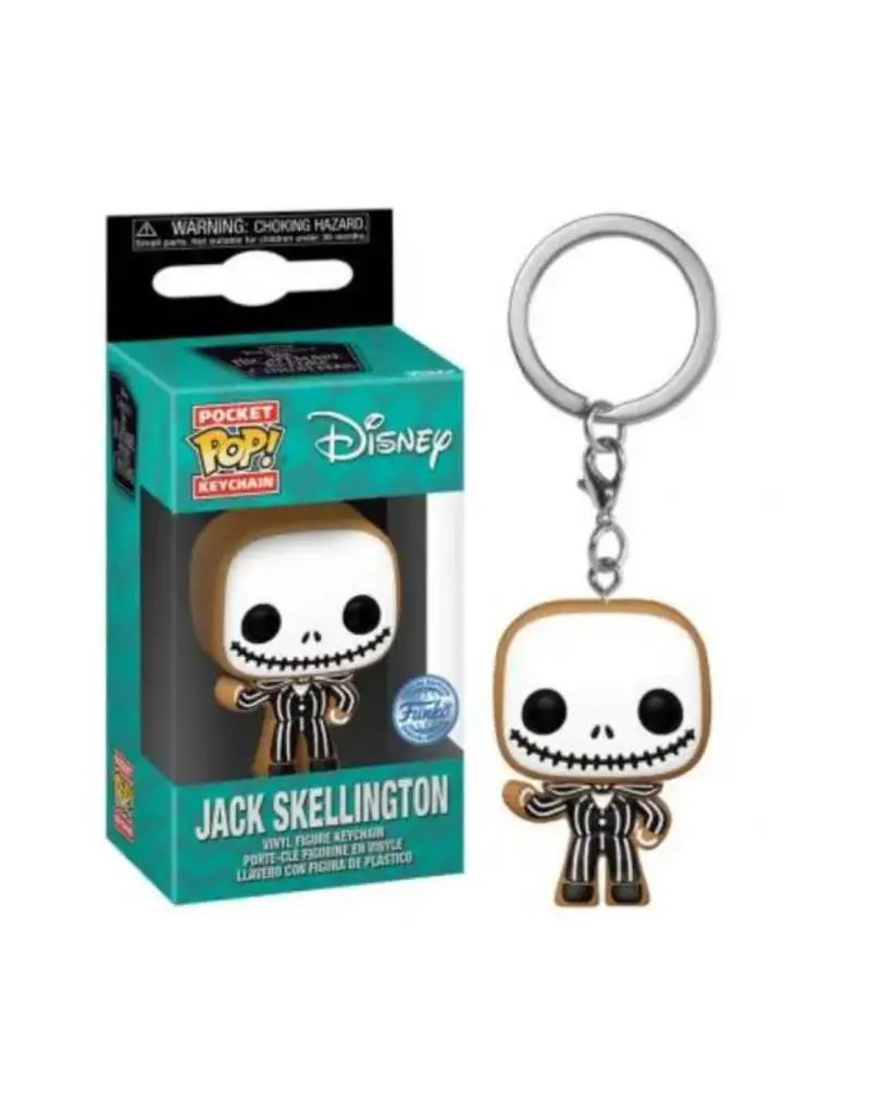 Funko Pocket Pop! Disney The Nightmare Before Christmas Keychain - Jack Skellington Cookie - Special Edition