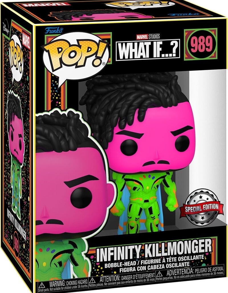 Funko Pop! Marvel What If …? - Infinity Killmonger - Special Edition Black Light