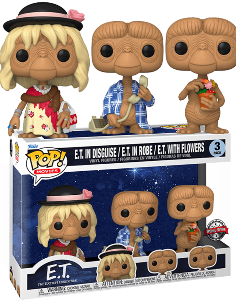 Funko Pop! E.T. In Disguise/ E.T. In Robe / E.T. With Flowers