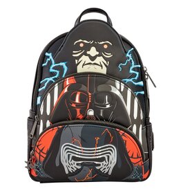 Loungefly Star Wars - Dark Side Sith Backpack - EXCLUSIVE - Emperor Palpatine , Darth Vader & Kylo Ren