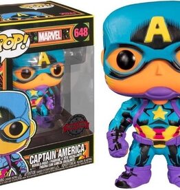 Funko Pop! Marvel Black Light - Captain America Special Edition