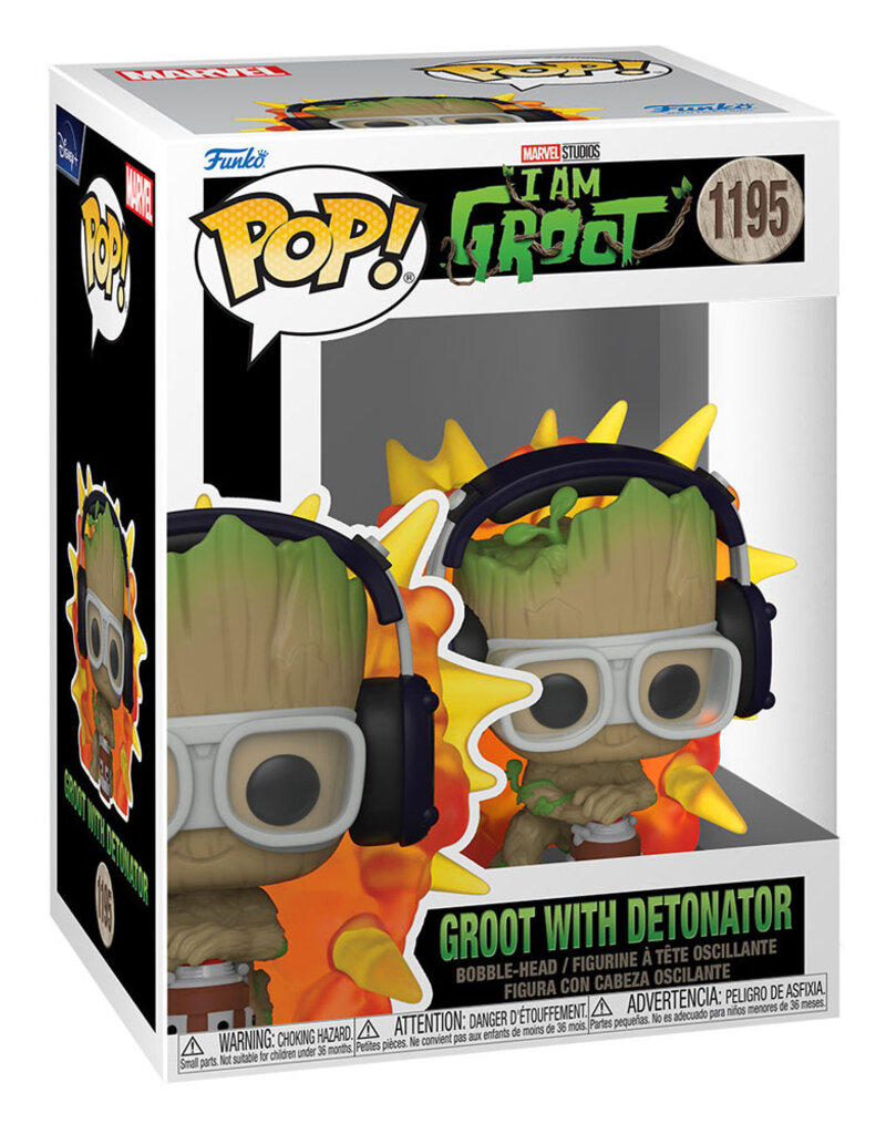Funko Pop! I Am Groot - Groot with Detonator