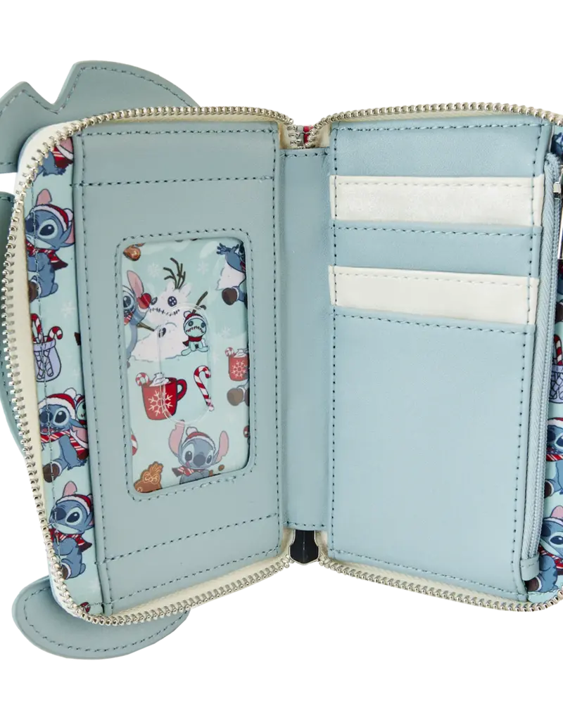 Loungefly Disney Lilo and Stitch Stitch Winter Wallet Moon
