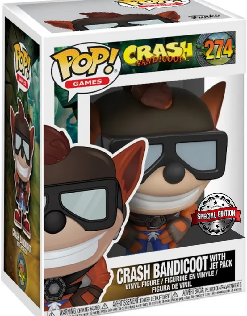 Funko Pop! Crash Bandicoot - Crash with Jet Pack Special Edition
