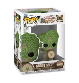 Funko Pop! Marvel We Are Groot - Groot as Captain America