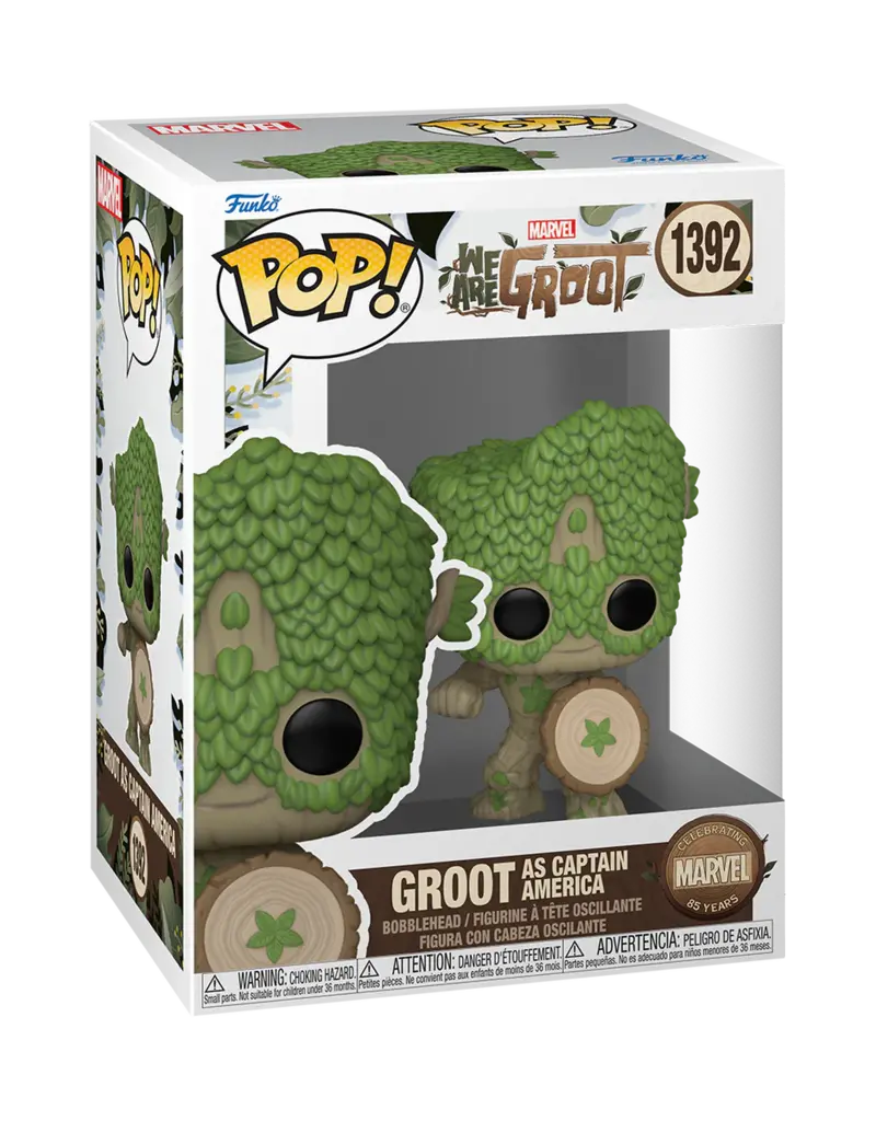 Funko Pop! Marvel We Are Groot - Groot as Captain America