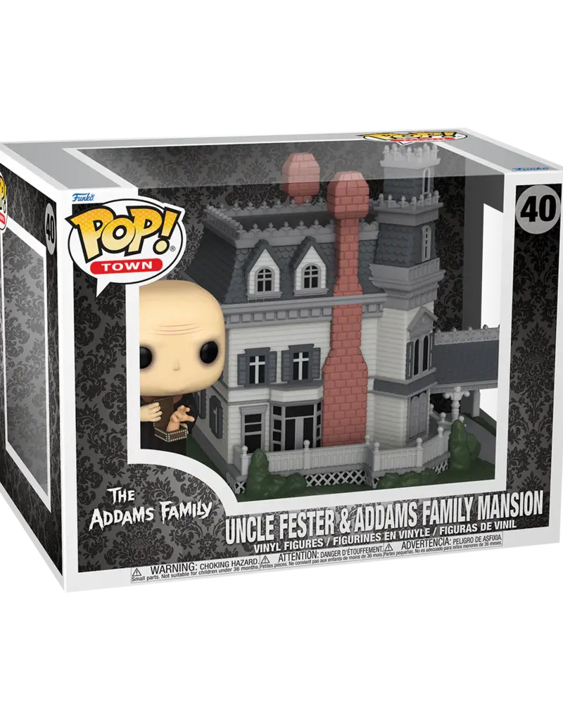 Funko Pop! The Addams Family - Uncle Fester & Addams Family Mansion