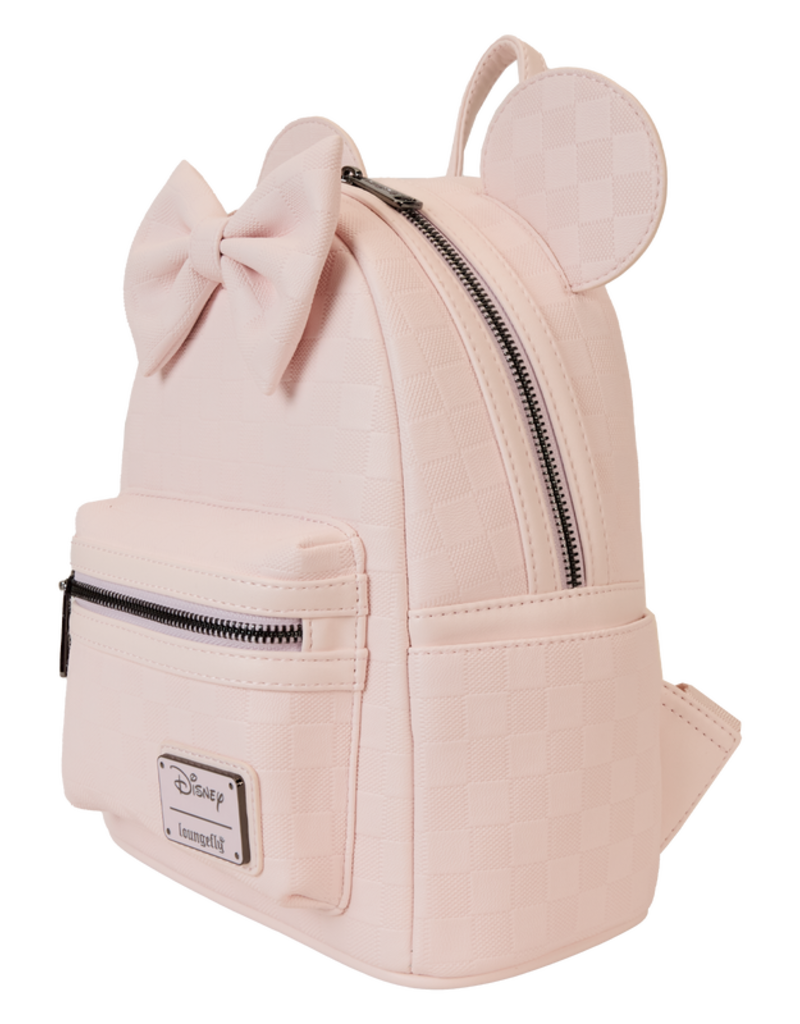 Loungefly Disney - Minnie Mouse - Checkered Texture Pink Backpack