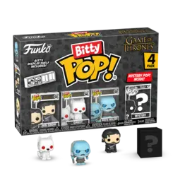Funko Bitty Pop! Game of Thrones : Jon Snow , Ghost , White Walker + Mystery Bitty