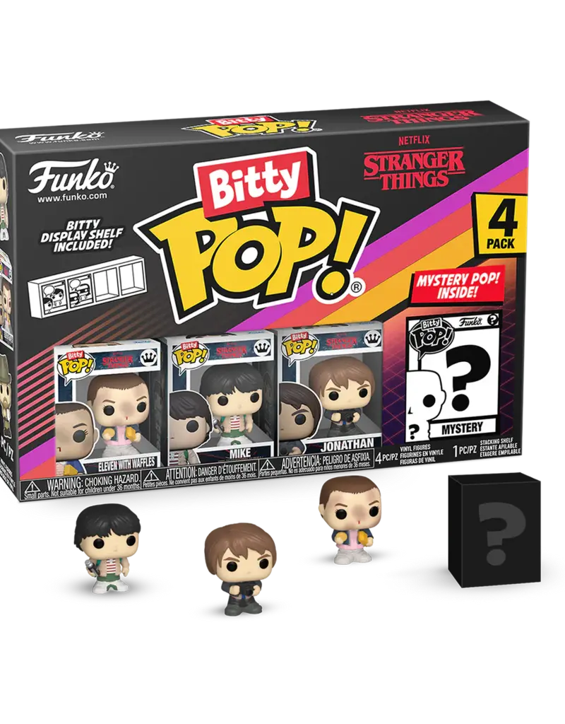 Funko Bitty Pop! Stranger Things : Eleven , Mike , Jonathan + Mystery Bitty