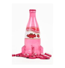 Fallout - Nuka-Cola Cranberry Glass Bottle & Bottle Caps