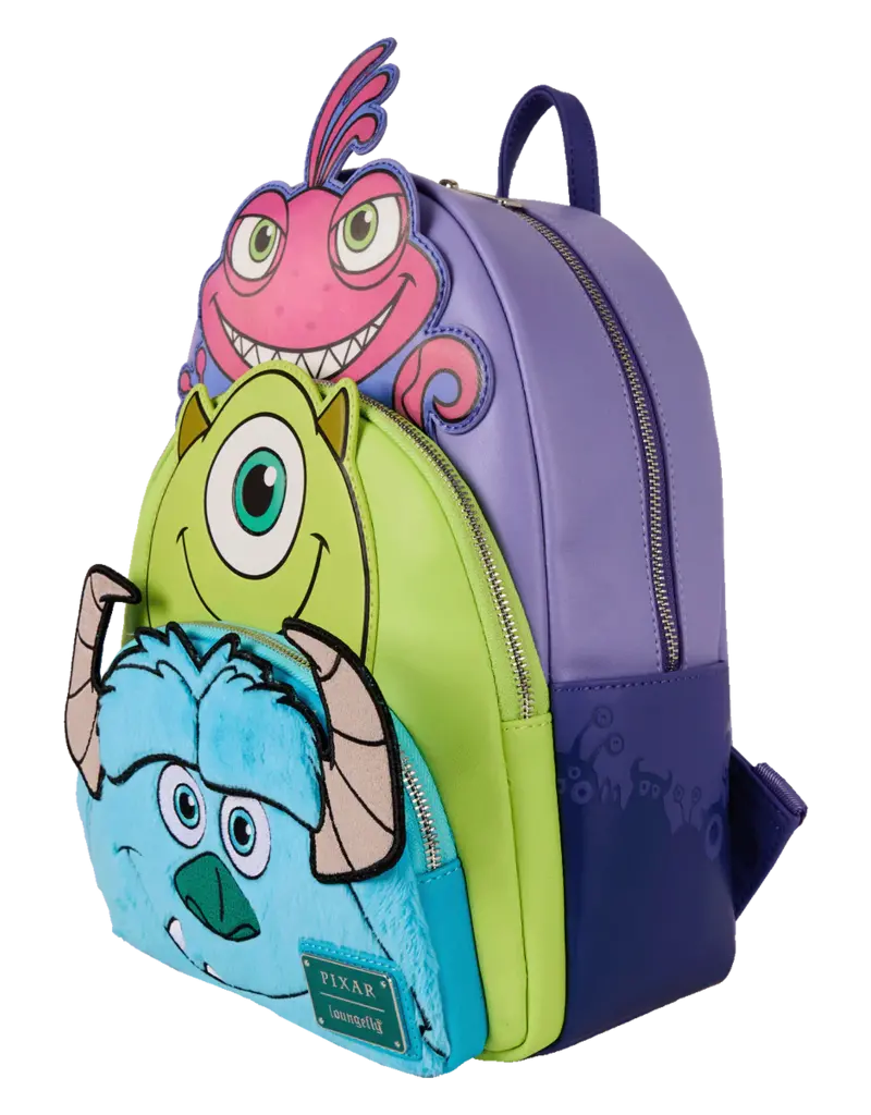 Loungefly Disney Pixar Monsters Inc Tripple Pocket Backpack