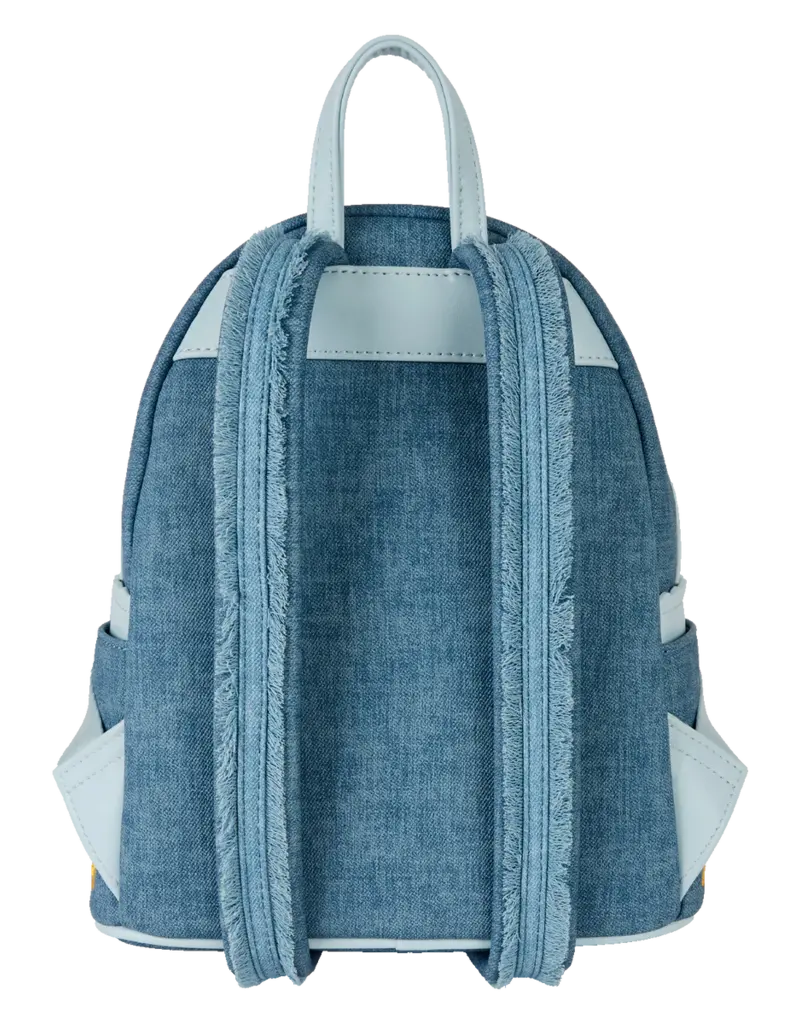 Loungefly Disney Dogs And Cats Floral Denim Backpack