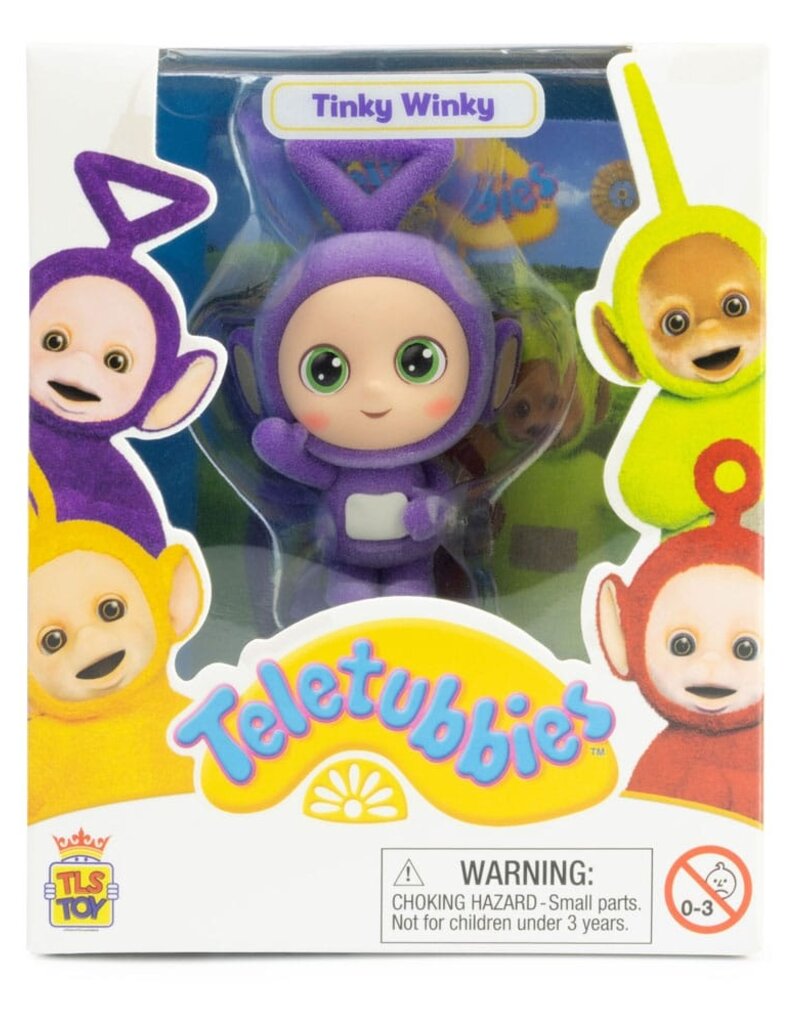 Teletubbies Cheebee Mini Figure 6 cm - Tinky Winky Flocked
