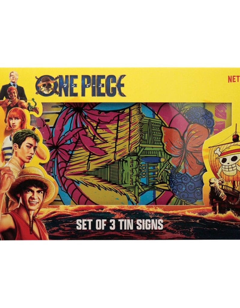 One Piece - Set Of 3 Tin Signs