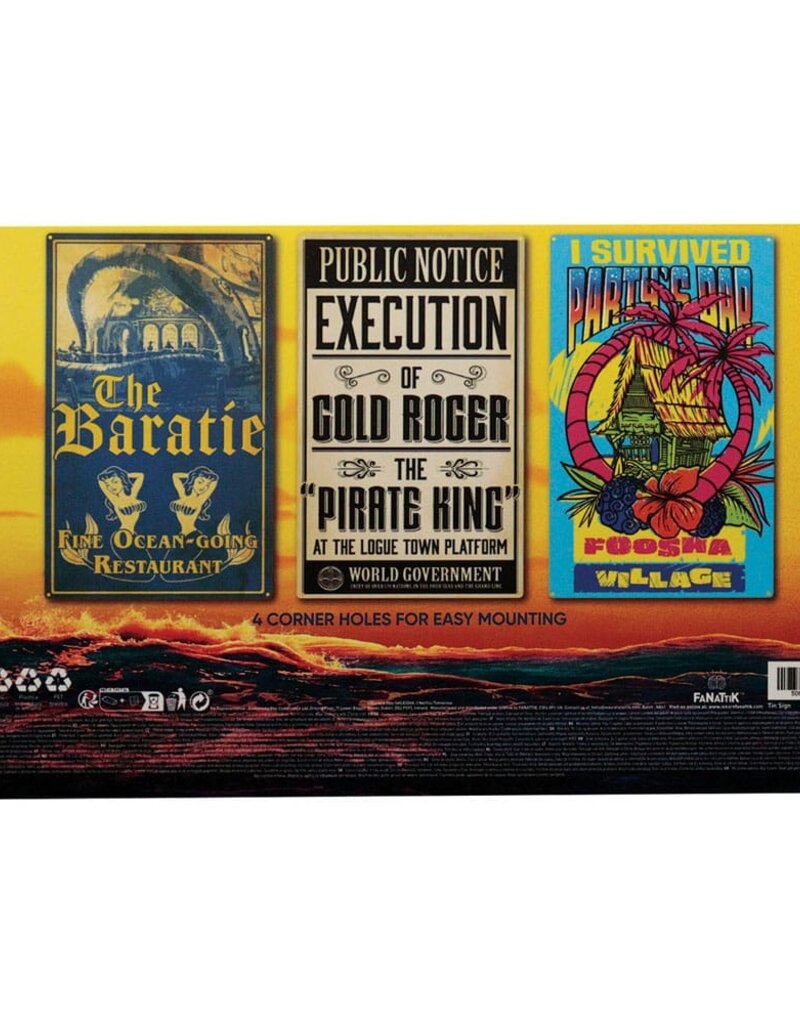One Piece - Set Of 3 Tin Signs