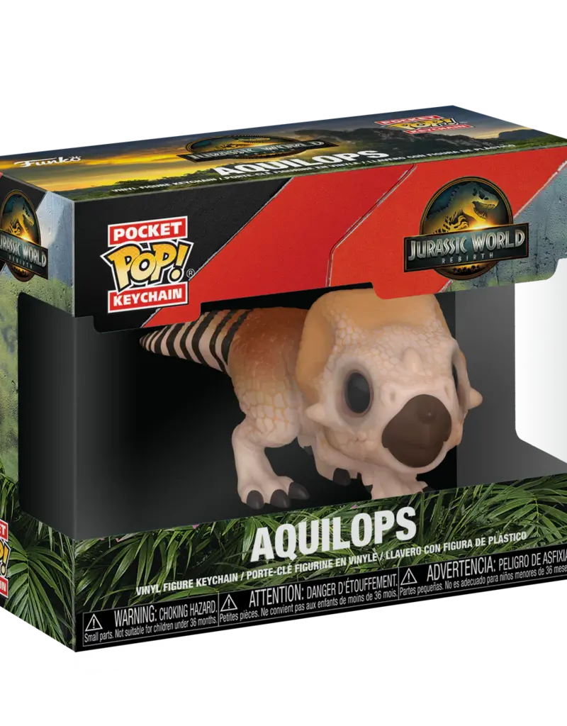 Funko Pocket Pop! Jarassic World Rebirth - Aquilops Keychain