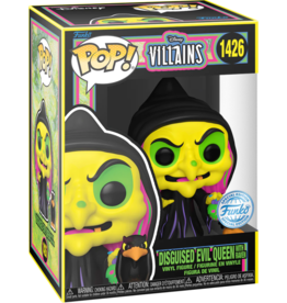 Funko Pop! Disney Villains - Disguised Evil Queen With Raven - Special Edition Blacklight