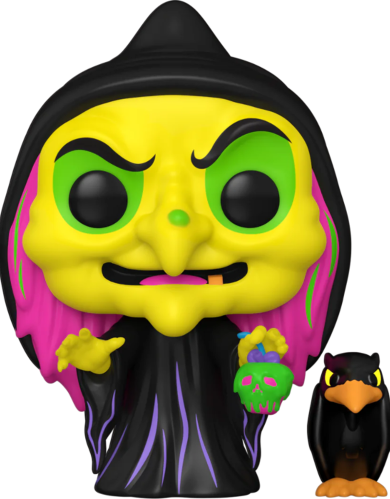 Funko Pop! Disney Villains - Disguised Evil Queen With Raven - Special Edition Blacklight