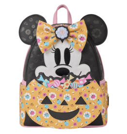 Loungefly Disney - Minnie Mouse Pumpkin Backpack - Glows In The Dark