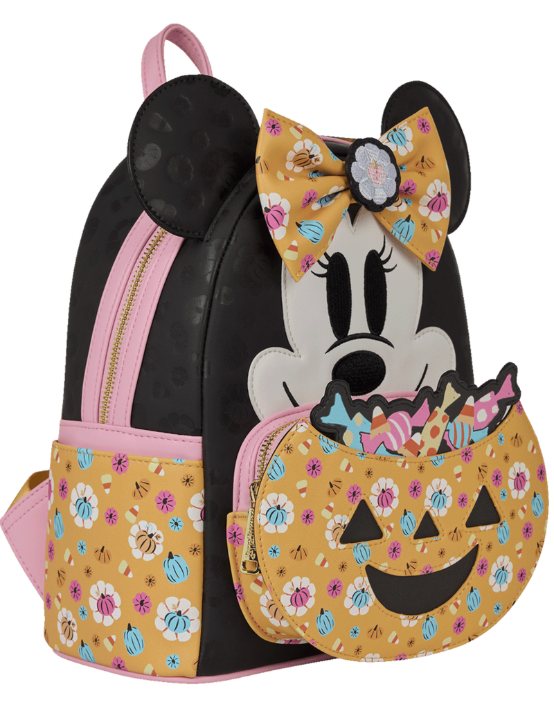 Loungefly Disney - Minnie Mouse Pumpkin Backpack - Glows In The Dark
