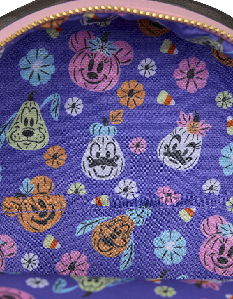 Loungefly Disney - Minnie Mouse Pumpkin Backpack - Glows In The Dark
