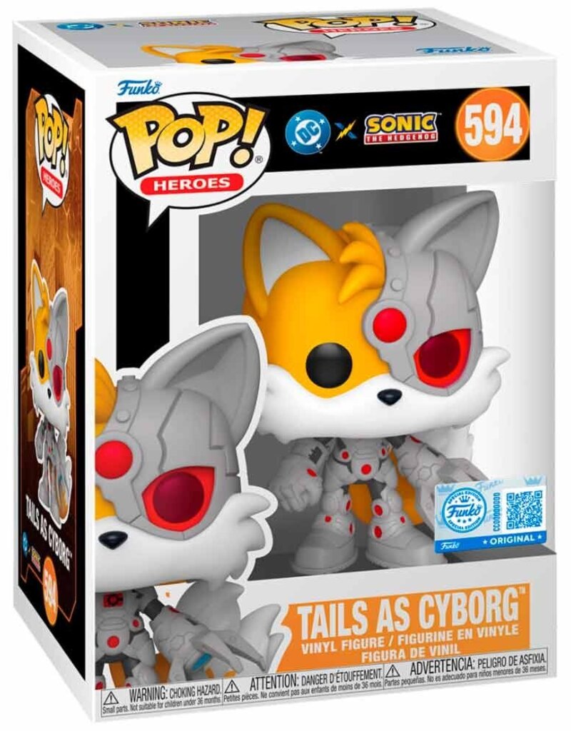 Funko Pop! DC X Sonic the Hedgehog - Tails as Cyborg - Special Edition