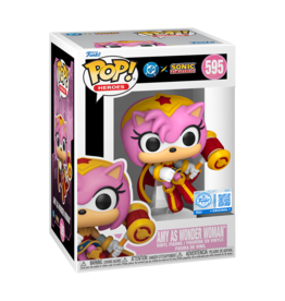 Funko Pop! Dc x Sonic - Amy As Wonder Woman Special Edition