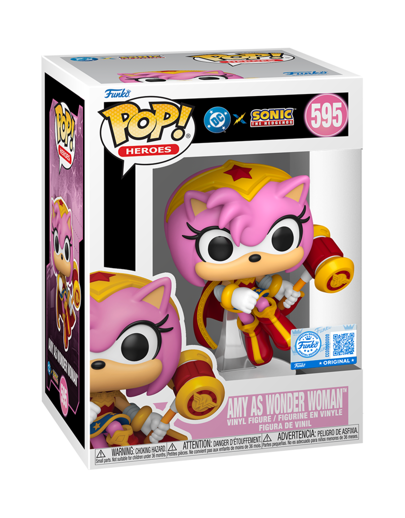 Funko Pop! Dc x Sonic - Amy As Wonder Woman Special Edition