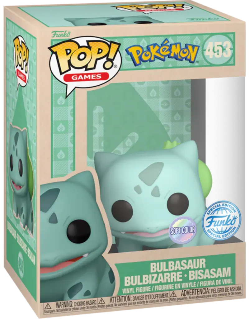 Funko Pop! Pokémon - Bulbasaur Soft Color Special Edition