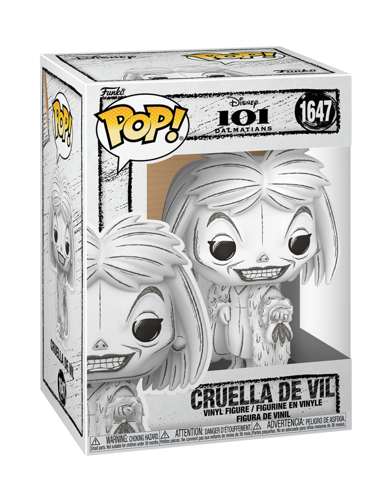 Funko Pop! Disney Sketched - 101 Dalmatians Cruella de Vil