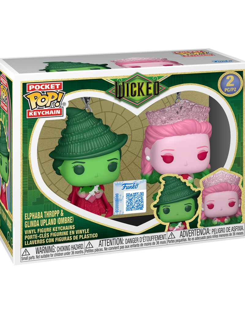 Funko Pocket Pop! Wicked Elphaba & Glinda Keychain 2-Pack