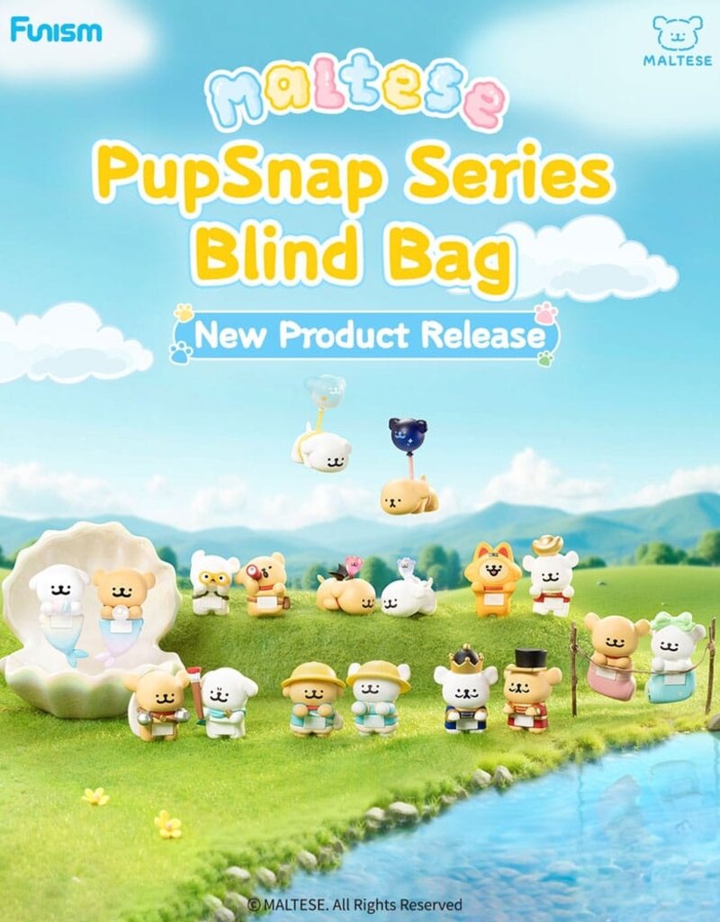 Maltese Pup Snap Mini Blind Bag