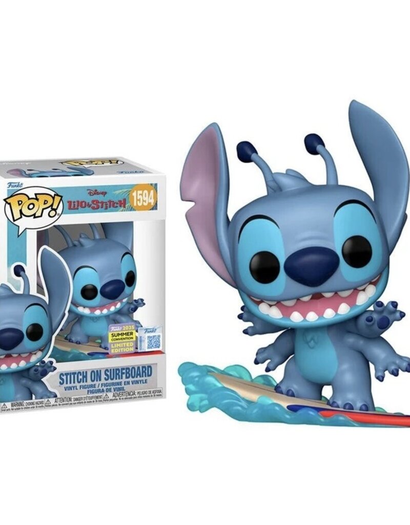 Funko Pop! Disney Lilo & Stitch - Stitch On Surfboard Summer Convention Limited Edition