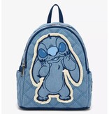 Loungefly Disney - Stitch Denim Quilted Patchwork Backpack EXCLUSIVE