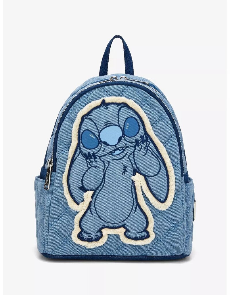 Loungefly Disney - Stitch Denim Quilted Patchwork Backpack EXCLUSIVE