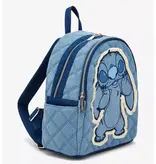 Loungefly Disney - Stitch Denim Quilted Patchwork Backpack EXCLUSIVE